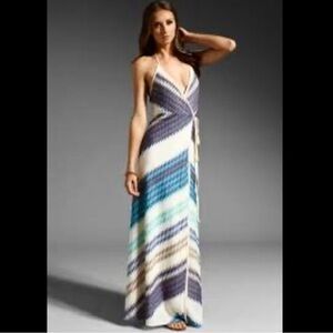 KARINA GRIMALDI FLORENCE WRAP DRESS, Sz M